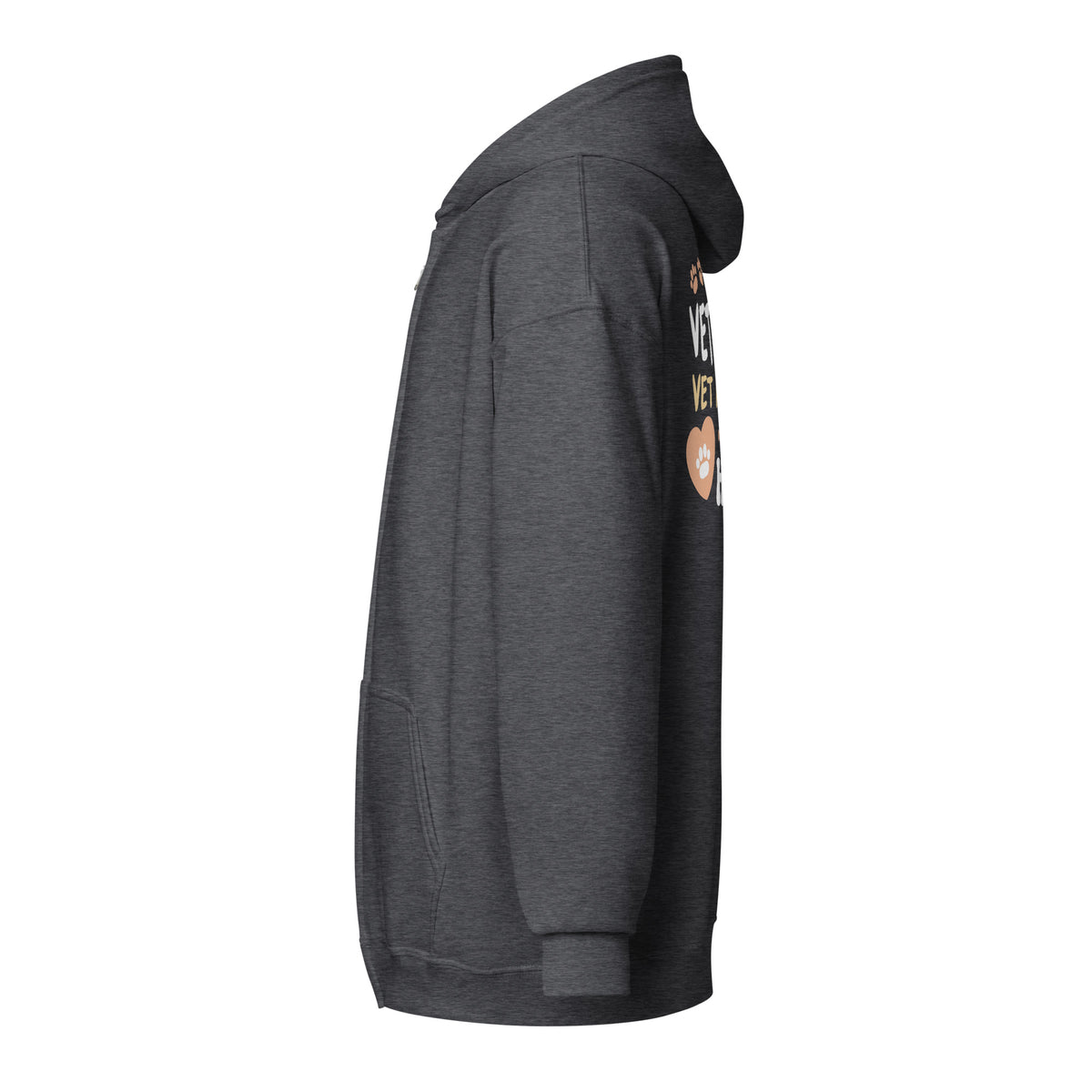 Vet Assistant, Work Of Heart Unisex Zip Hoodie-I love Veterinary