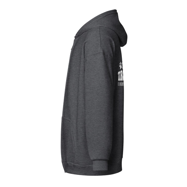 I'd rather talk to my Dog Unisex Zip Hoodie-I love Veterinary
