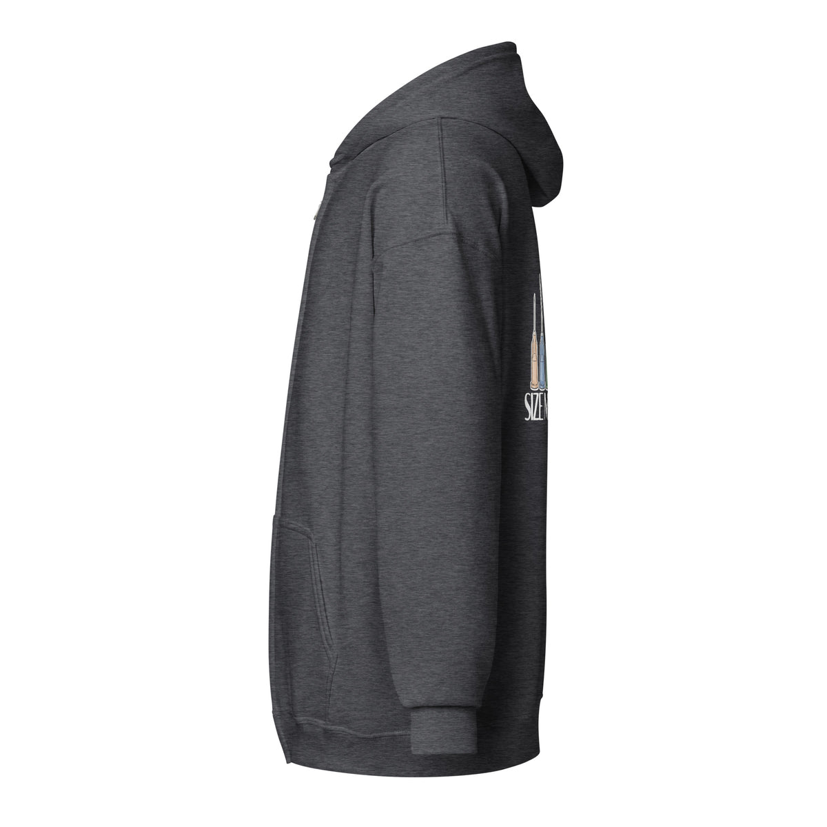 Size matters Unisex Zip Hoodie-I love Veterinary