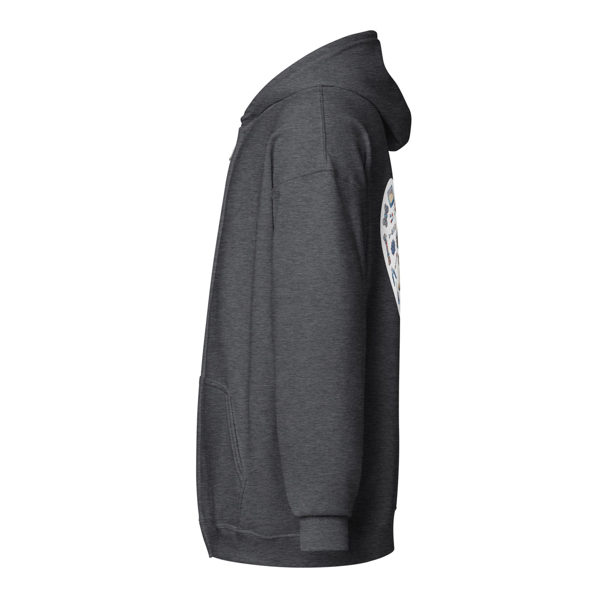 Veterinary Heart Unisex Zip Hoodie