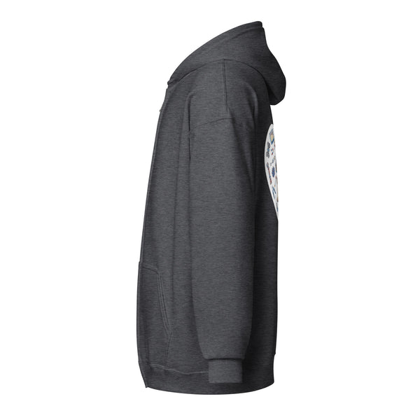 Veterinary Heart Unisex Zip Hoodie