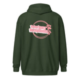 Vet Receptionist circle two paws Unisex Zip Hoodie-I love Veterinary