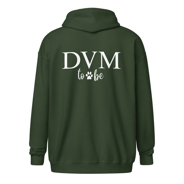 DVM to be Unisex Zip Hoodie-I love Veterinary