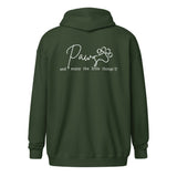 Paws and enjoy the little things Unisex Zip Hoodie-I love Veterinary