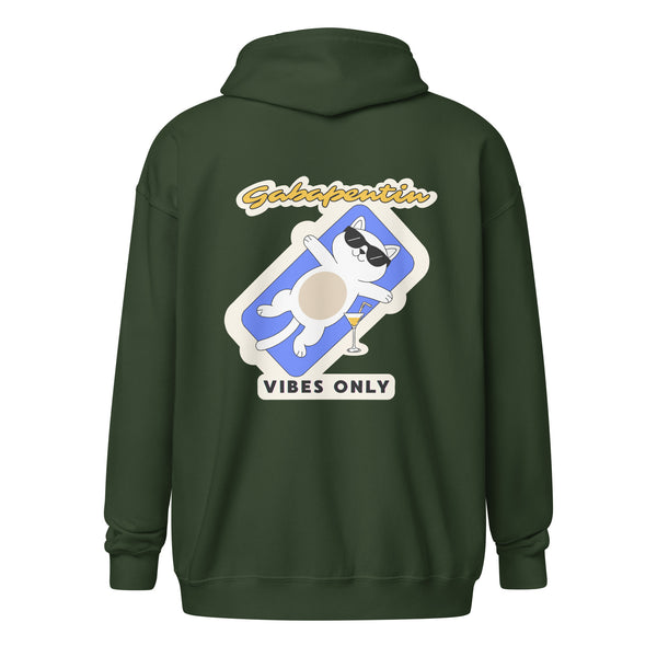 Gabapentin vibes only Unisex Zip Hoodie-I love Veterinary