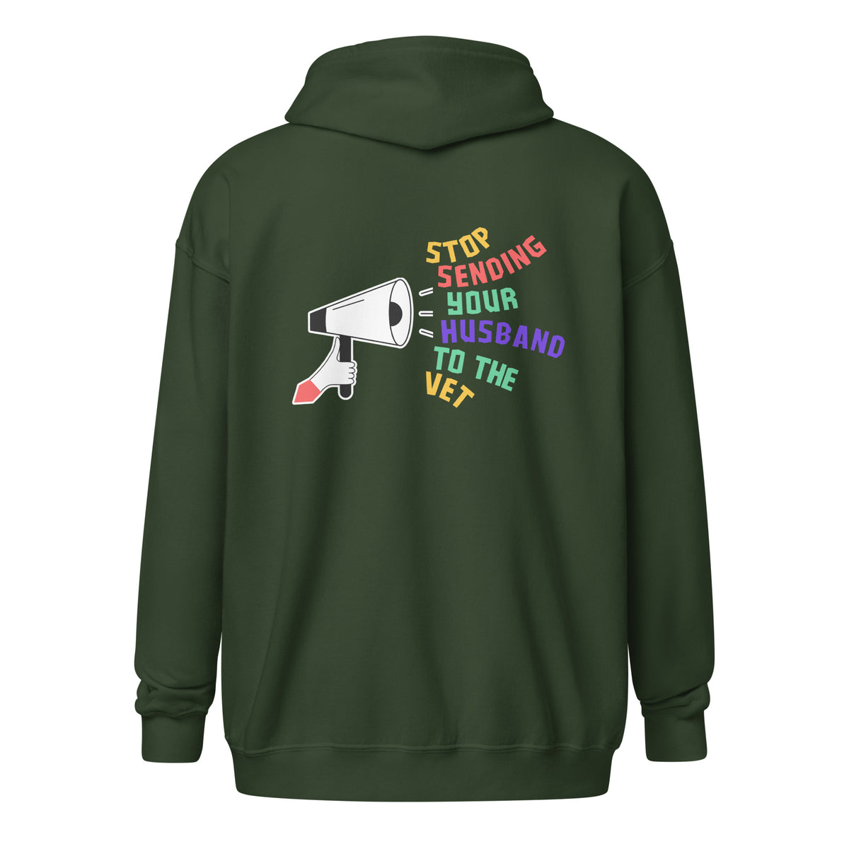 Stop sending your husband to the vet Unisex Zip Hoodie-I love Veterinary