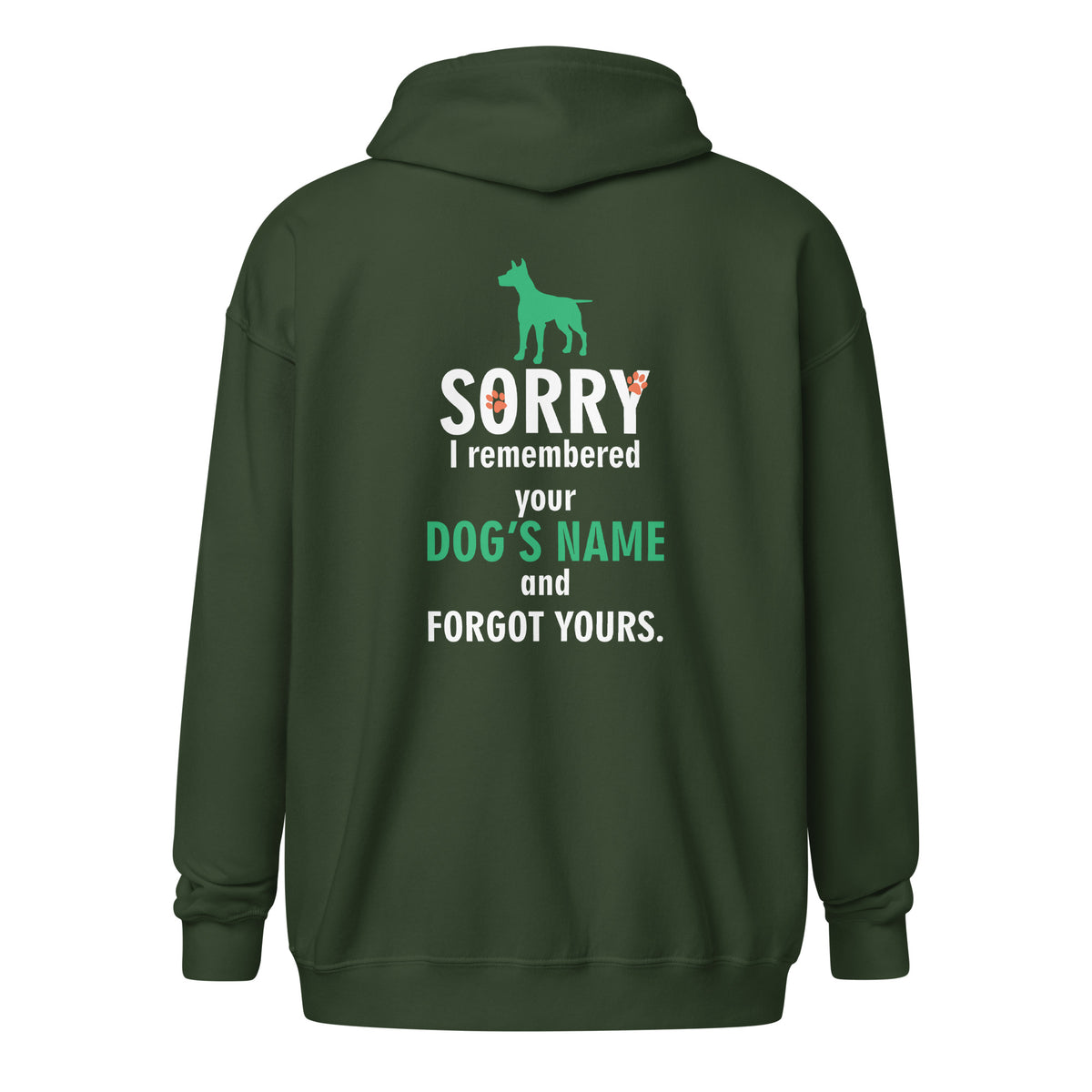 I remembered your dogs name Unisex Zip Hoodie