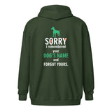 I remembered your dogs name Unisex Zip Hoodie