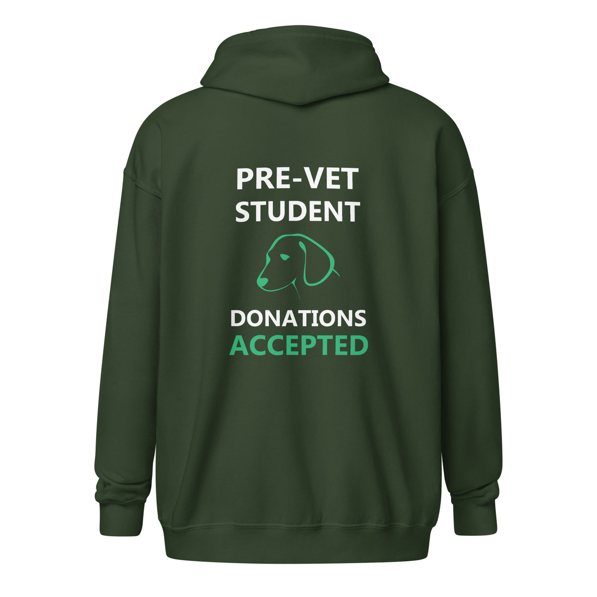 Pre - Vet Student Unisex Zip Hoodie