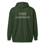 Vet Assistant Typography Unisex Zip Hoodie