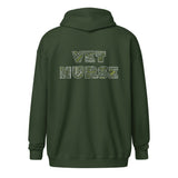 Vet Nurse Typography Unisex Zip Hoodie