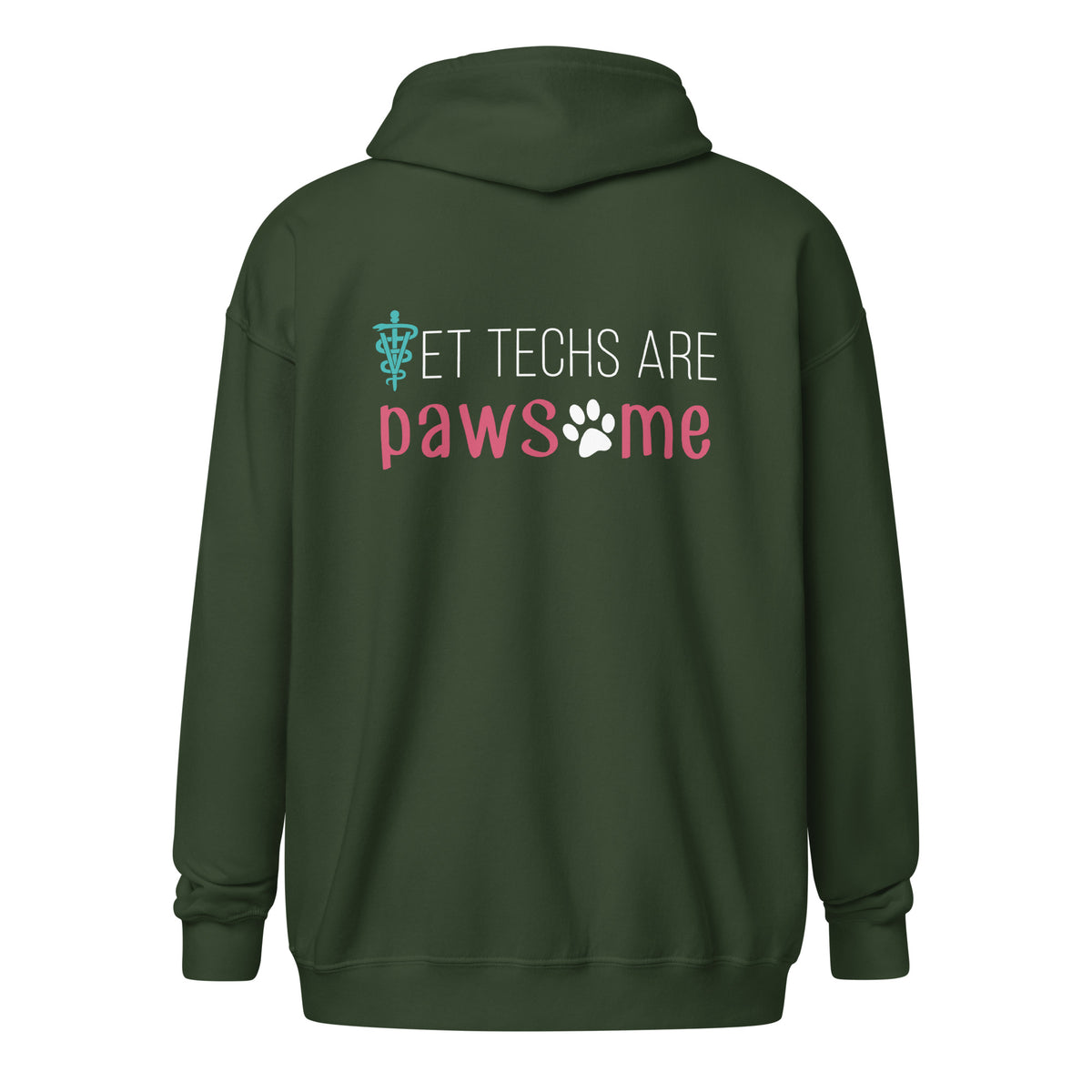 Vet Techs are pawsome Zip Hoodie
