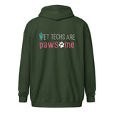 Vet Techs are pawsome Zip Hoodie