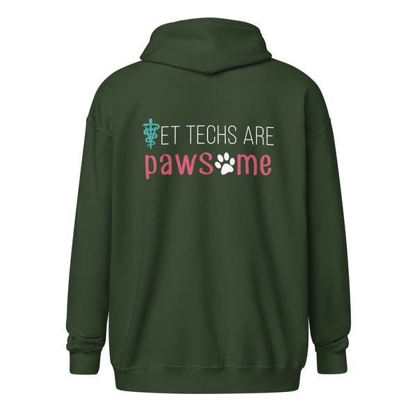 Vet Techs are pawsome Zip Hoodie