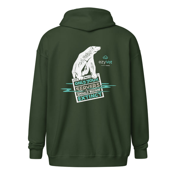 ezyVet Polar Bear Unisex Zip Hoodie