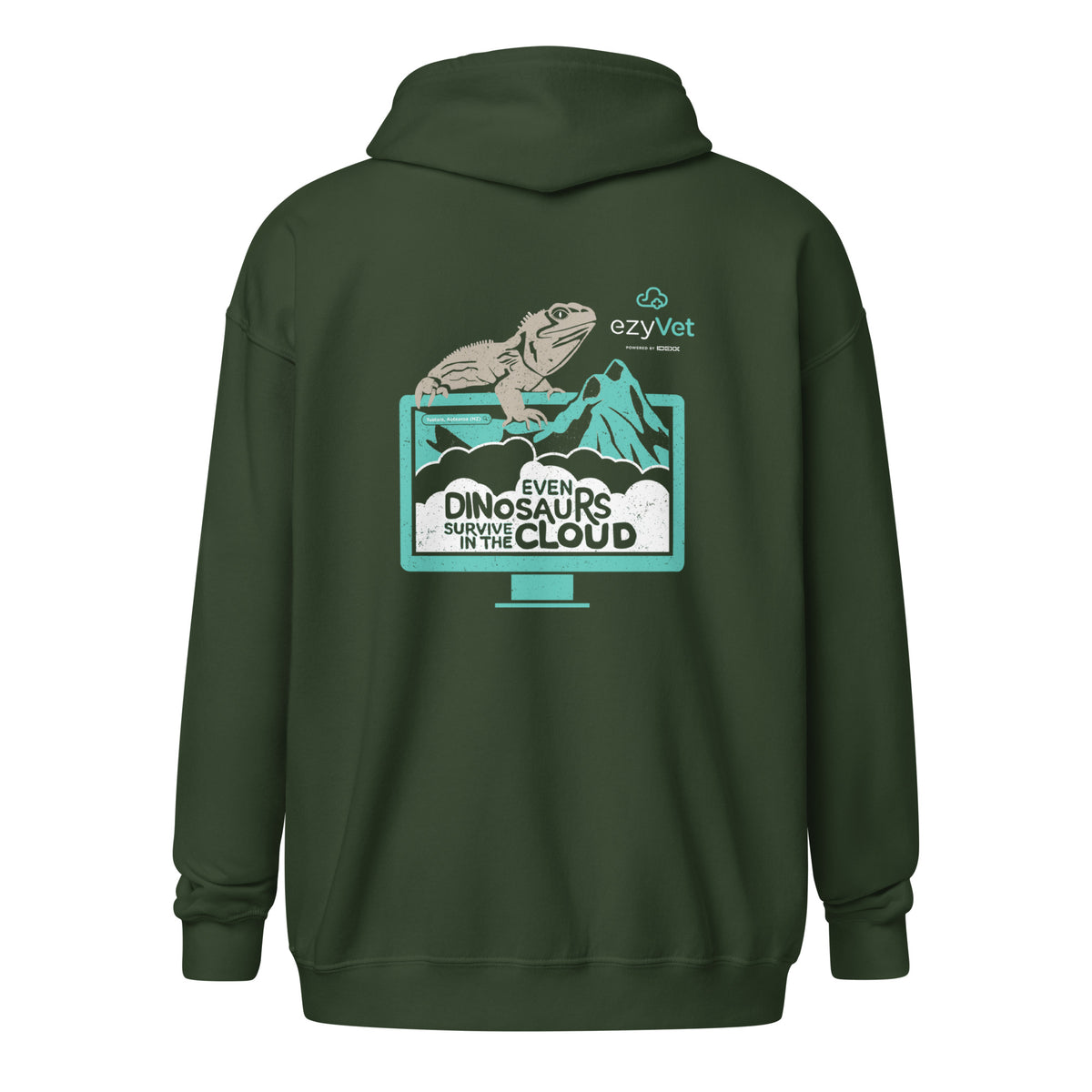 ezyVet Tuatara Unisex Zip Hoodie