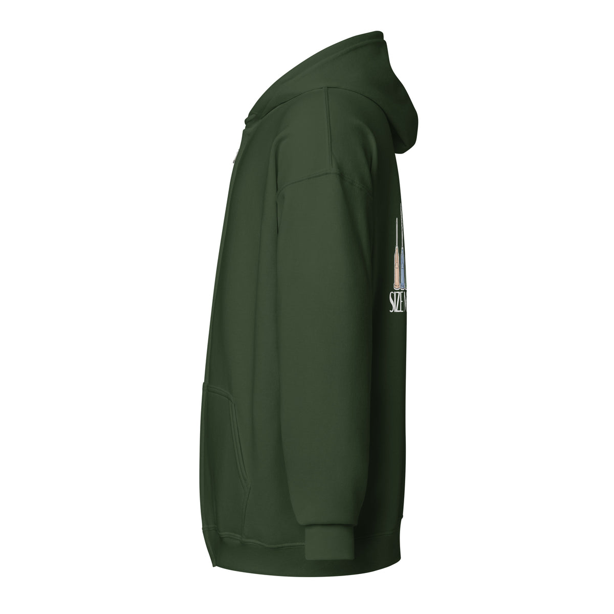Size matters Unisex Zip Hoodie-I love Veterinary
