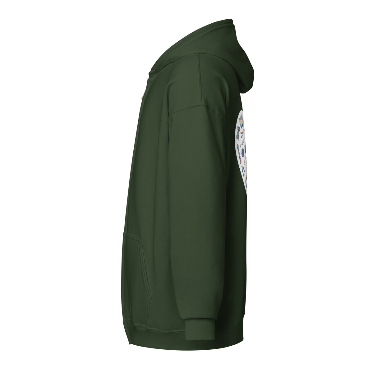 Veterinary Heart Unisex Zip Hoodie