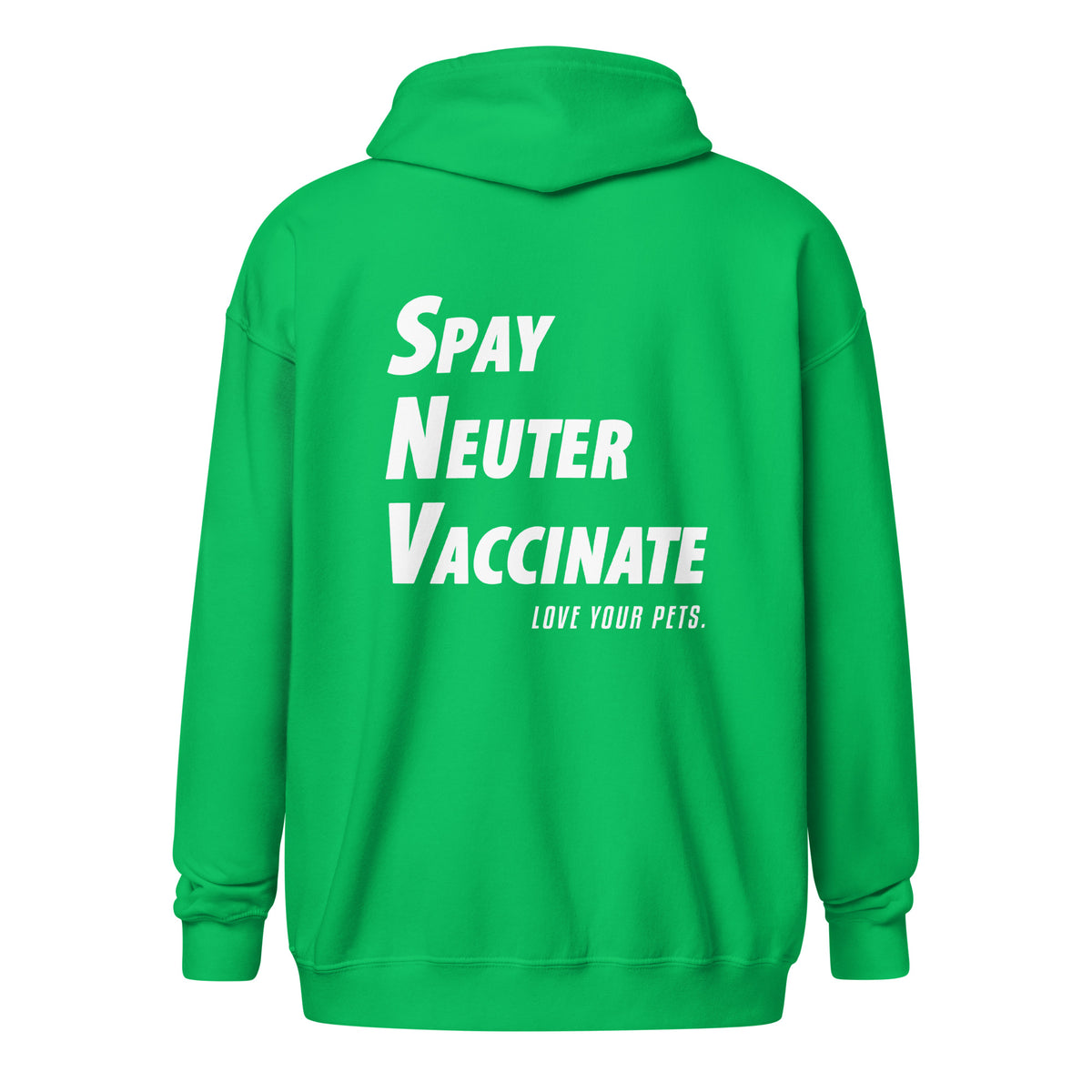 Spay, neuter, vaccinate! Love your pets Unisex zip hoodie-I love Veterinary