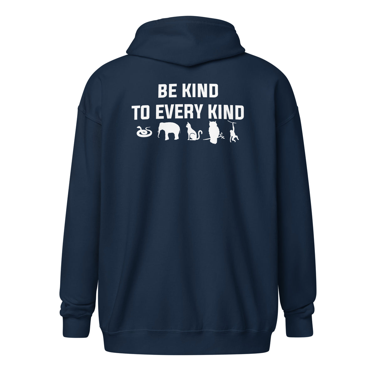 Be Kind to every kind Unisex heavy blend zip hoodie-Unisex Zip Hoodie | Gildan 18600-I love Veterinary