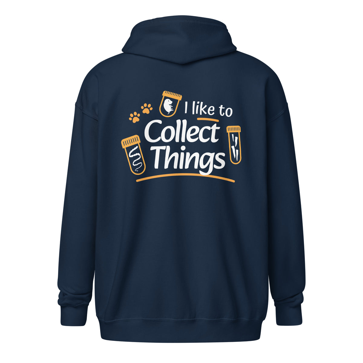 I like to collect things Unisex heavy blend zip hoodie-Unisex Zip Hoodie | Gildan 18600-I love Veterinary