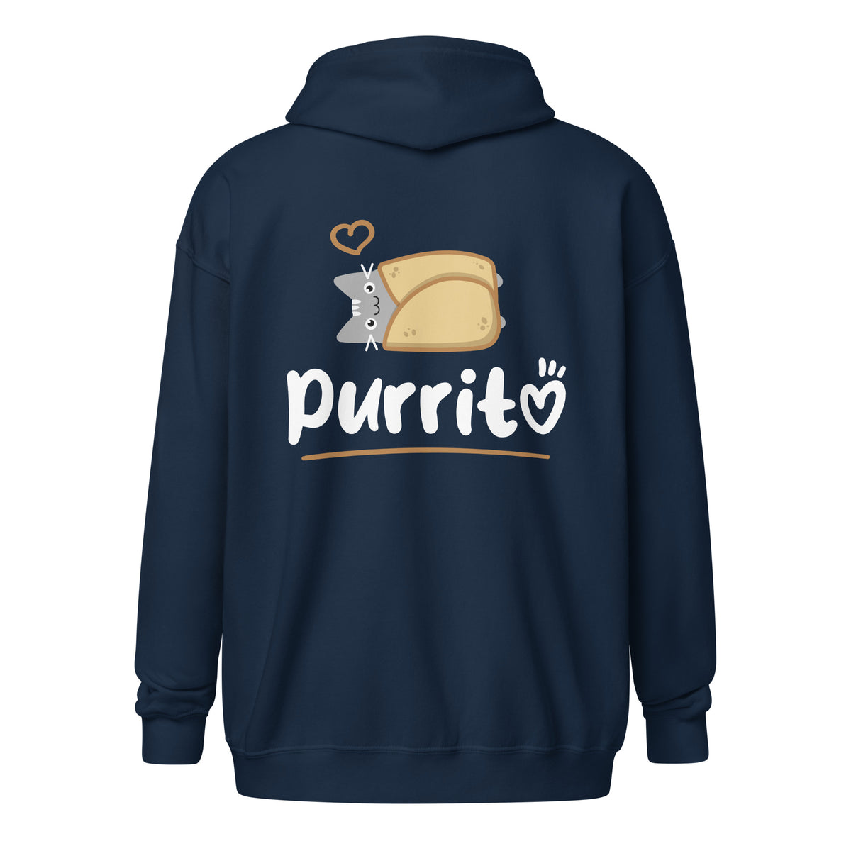 Purritto Unisex heavy blend zip hoodie-Unisex Zip Hoodie | Gildan 18600-I love Veterinary