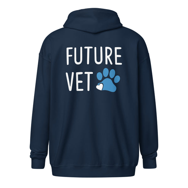 Future Vet Unisex Zip Hoodie-I love Veterinary