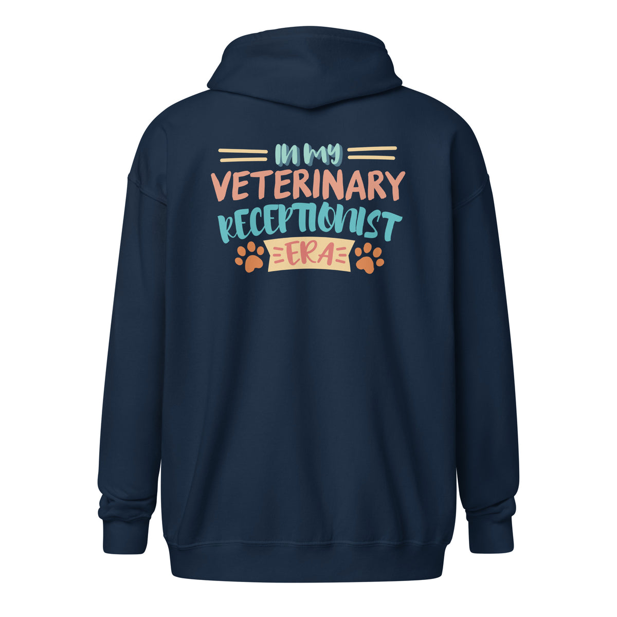 Veterinary receptionist ERA Zip Hoodie-I love Veterinary