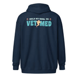 Sold my soul to VET MED Zip Hoodie-I love Veterinary