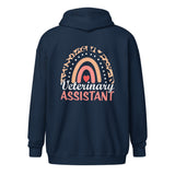 Veterinary Assistant Heart Unisex Zip Hoodie-I love Veterinary