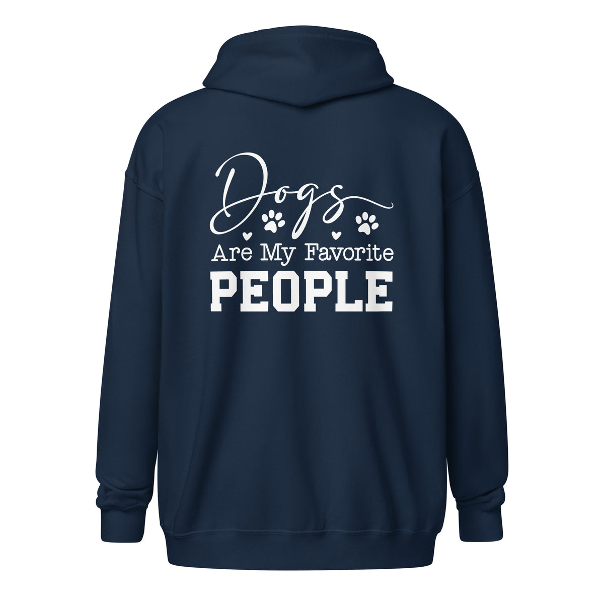 Dogs Are My Favorite People Unisex Zip Hoodie-I love Veterinary