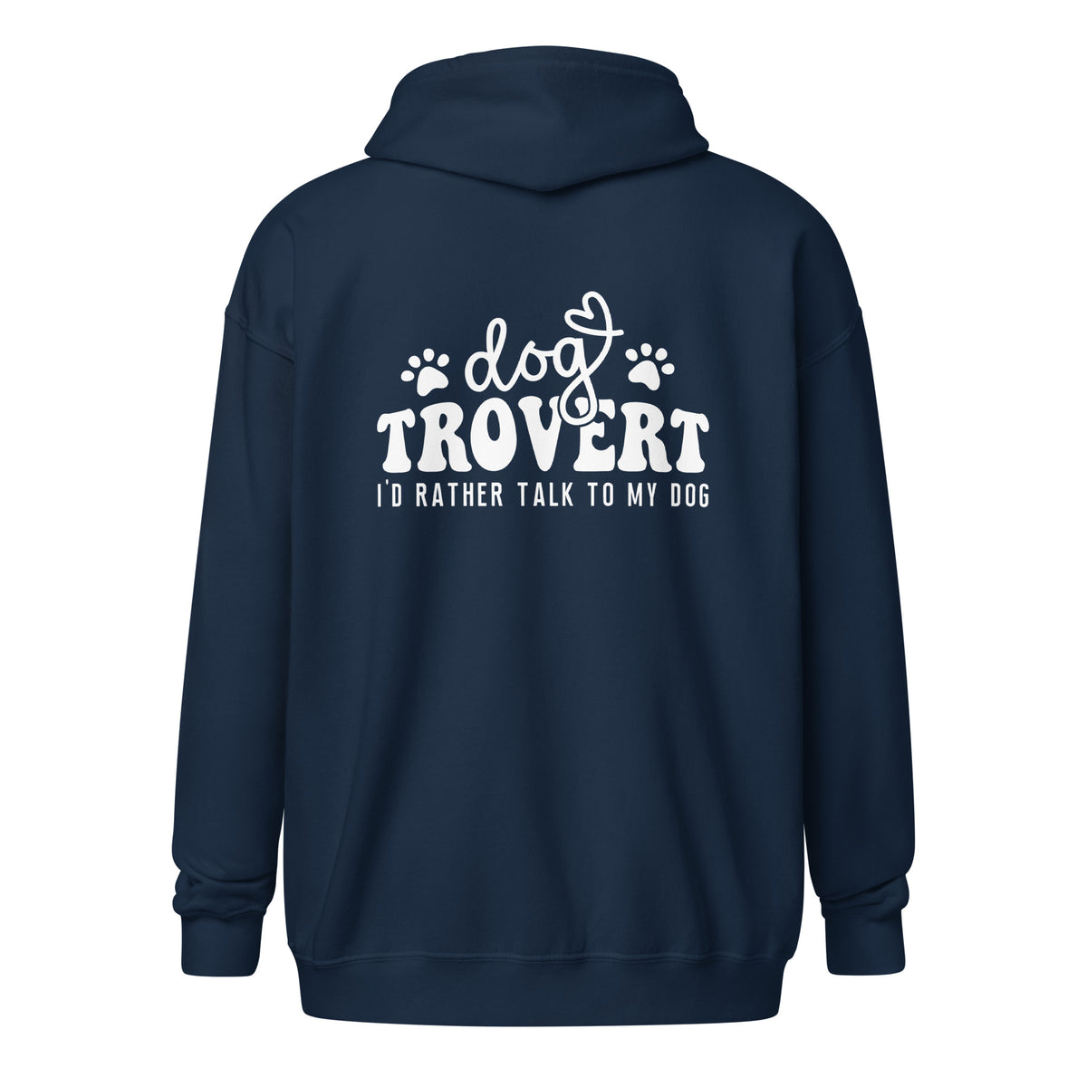I'd rather talk to my Dog Unisex Zip Hoodie-I love Veterinary