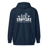 I'd rather talk to my Dog Unisex Zip Hoodie-I love Veterinary