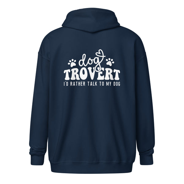 I'd rather talk to my Dog Unisex Zip Hoodie-I love Veterinary