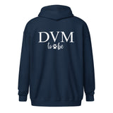 DVM to be Unisex Zip Hoodie-I love Veterinary