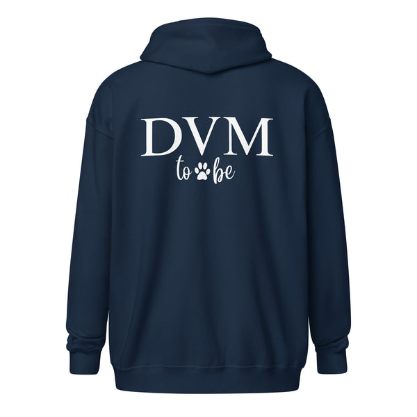 DVM to be Unisex Zip Hoodie-I love Veterinary
