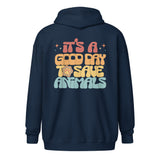 It's a good day to save animals Unisex Zip Hoodie-I love Veterinary
