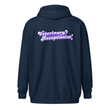 Veterinary Receptionist Unisex Zip Hoodie-I love Veterinary