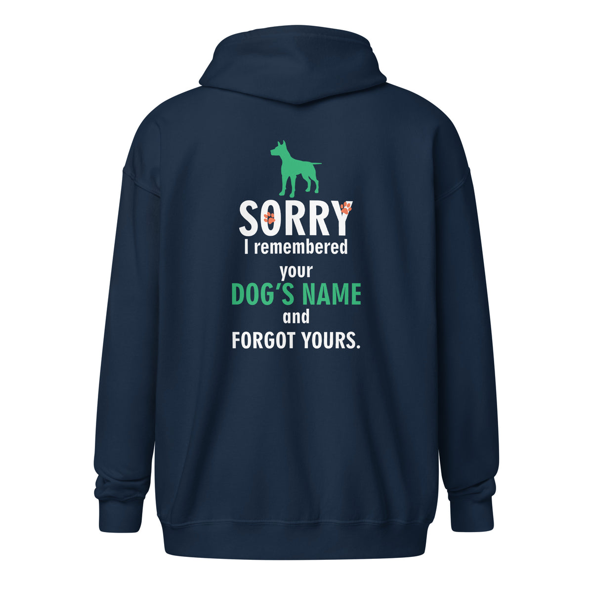 I remembered your dogs name Unisex Zip Hoodie