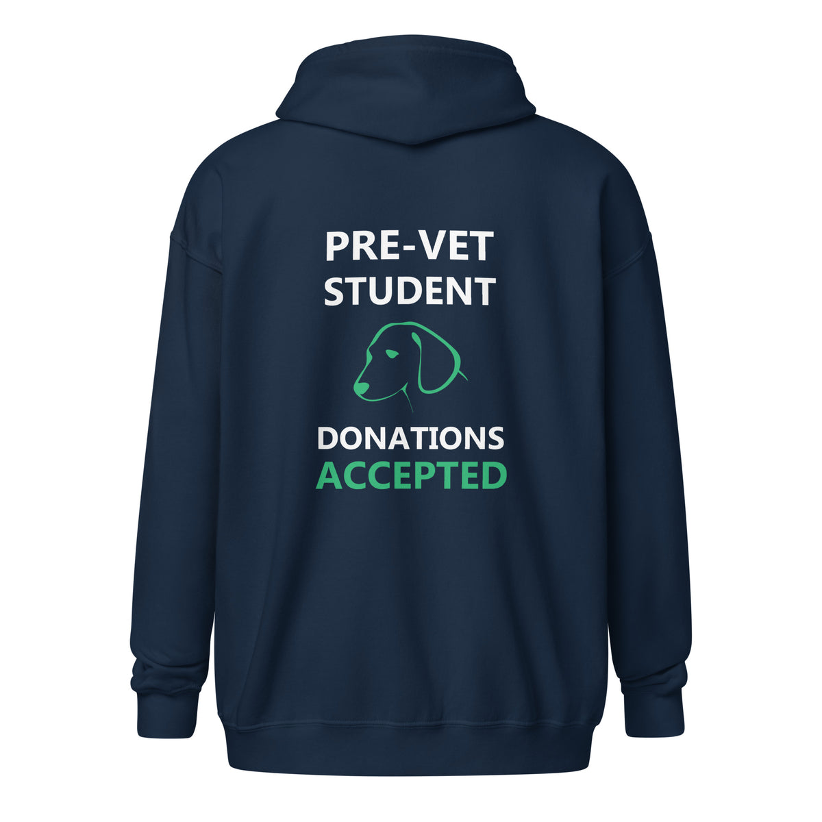 Pre - Vet Student Unisex Zip Hoodie