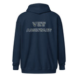 Vet Assistant Typography Unisex Zip Hoodie