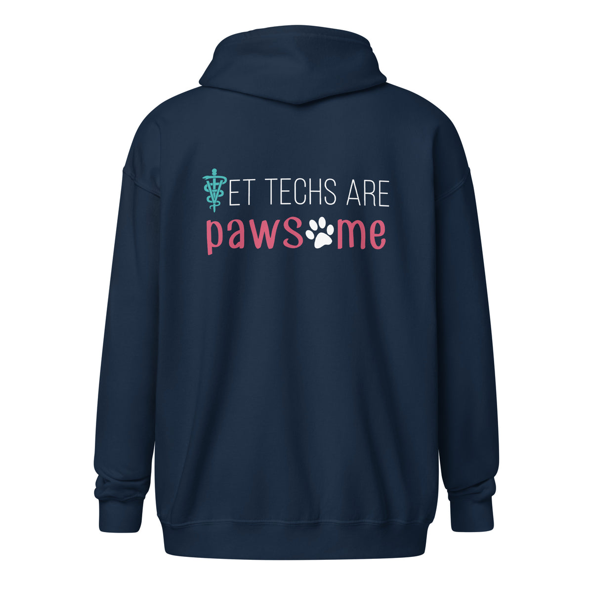 Vet Techs are pawsome Zip Hoodie