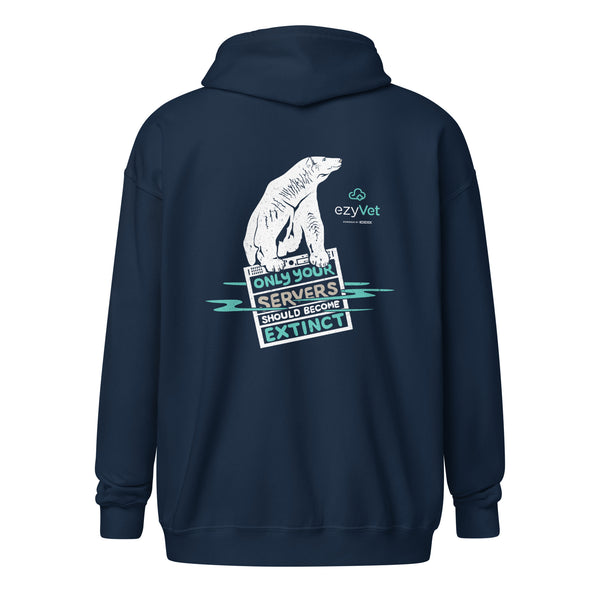 ezyVet Polar Bear Unisex Zip Hoodie