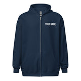 Personalize with your name - Love Dog and Cat Unisex heavy blend zip hoodie-Heavy Blend Adult Zip Hoodie | Gildan G18600-I love Veterinary