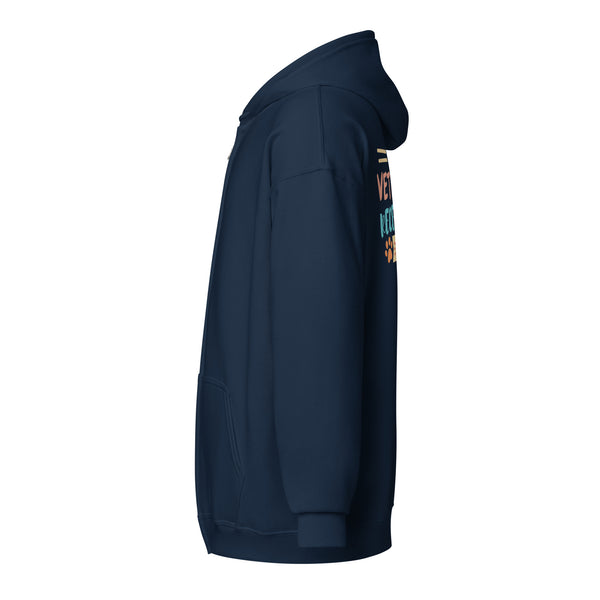 Veterinary receptionist ERA Zip Hoodie-I love Veterinary