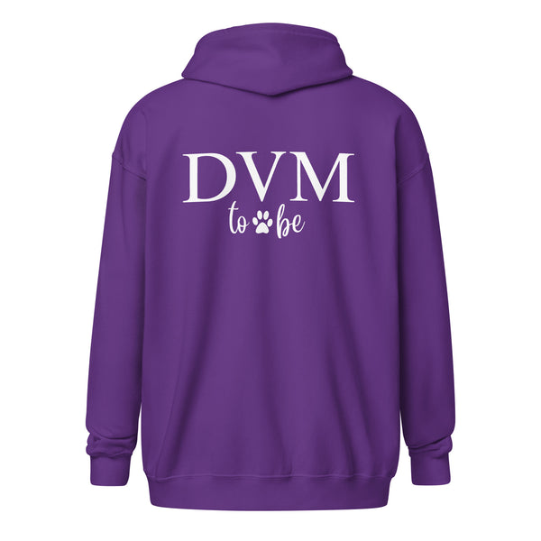 DVM to be Unisex Zip Hoodie-I love Veterinary