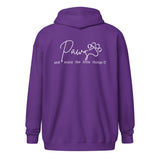 Paws and enjoy the little things Unisex Zip Hoodie-I love Veterinary