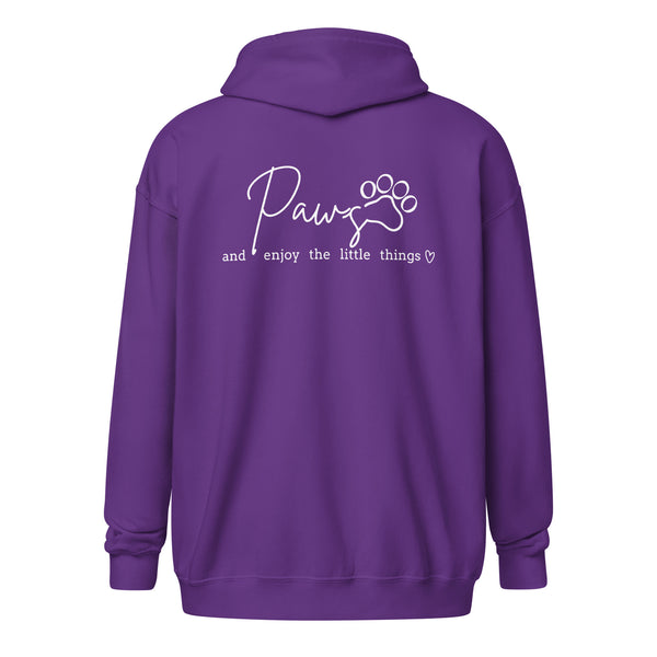 Paws and enjoy the little things Unisex Zip Hoodie-I love Veterinary
