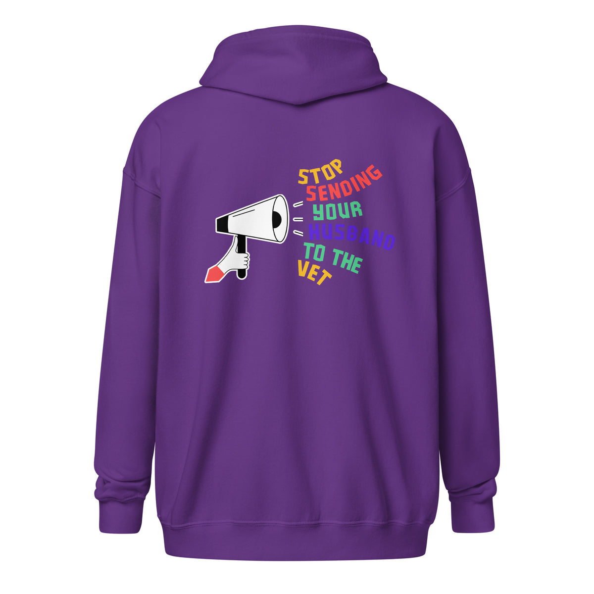 Stop sending your husband to the vet Unisex Zip Hoodie-I love Veterinary