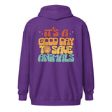 It's a good day to save animals Unisex Zip Hoodie-I love Veterinary